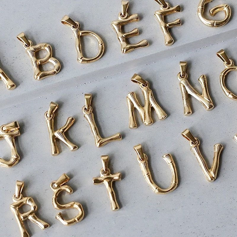 Genuine Celine Alphabet Necklace Pendant Letters: A, L, K, S, M, C, Q, O,  R, S,H