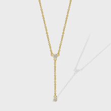 Load image into Gallery viewer, Lola &#39;Y&#39; Shaped Tassel Diamond Necklace
